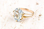 Bague 56 Bague topaze bleue en or blanc 18K 58 Facettes BGTOPOC622-107