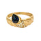 Bague 51.5 Bague Tressée en Or Jaune, Saphir de 1ct, Diamants 58 Facettes NAR0193