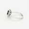 Bague 53 Bague marguerite or blanc, émeraude et diamants 58 Facettes GU178