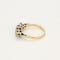 Bague 54 Bague jarretière deux ors, diamants taille ancienne 58 Facettes MAR1092