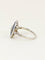 Bague 50 Bague Art déco en or blanc 18 carats, diamants et saphirs calibrés 58 Facettes 1199.8