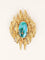 Pendentif Broche Pendentif or jaune turquoise matrix 58 Facettes 1221