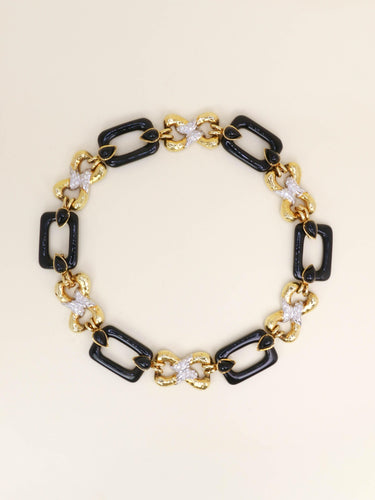 Collier Collier à transformation or jaune onyx diamants 58 Facettes 1242.2