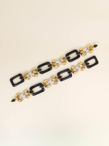 Collier Collier à transformation or jaune onyx diamants 58 Facettes 1242.2