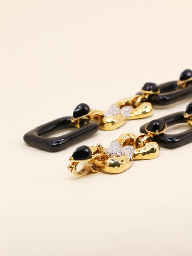 Collier Collier à transformation or jaune onyx diamants 58 Facettes 1242.2
