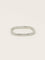 Bague 54 DINH VAN Alliance carrée or blanc 58 Facettes 1206.1BIS