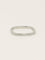 Bague 54 DINH VAN Alliance carrée or blanc 58 Facettes 1206.1BIS