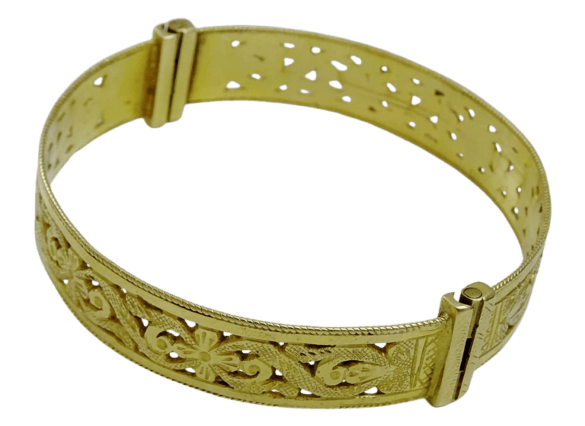 Bracelet Bracelet en filigrane marocain vintage en or jaune 18 carats 58 Facettes bracelet 1