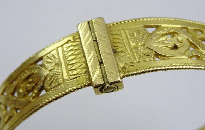 Bracelet Bracelet en filigrane marocain vintage en or jaune 18 carats 58 Facettes bracelet 1