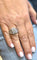 Bague 57 Bague infini en or blanc 18 carats et diamants 58 Facettes sku