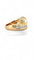 Bague 58 Bague Toi et Moi bombée en or jaune 18 carats et diamants 58 Facettes SKU