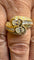 Bague 58 Bague Toi et Moi bombée en or jaune 18 carats et diamants 58 Facettes SKU