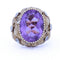 Bague 48 Bague vintage en or 18 kt, améthyste et diamants 58 Facettes AN522 '(0799)