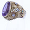 Bague 48 Bague vintage en or 18 kt, améthyste et diamants 58 Facettes AN522 '(0799)