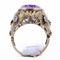 Bague 48 Bague vintage en or 18 kt, améthyste et diamants 58 Facettes AN522 '(0799)