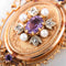 Pendentif Broche/pendentif améthyste et diamants 58 Facettes