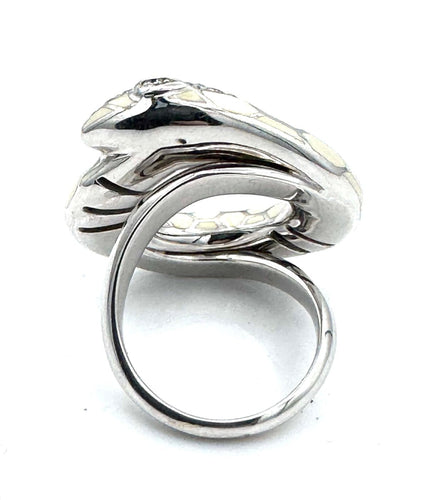 Bague 54 Bague serpent en or 18 carats, laque et diamants 58 Facettes 250267