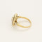 Bague 59 Bague en or jaune, rubis et diamants 58 Facettes B260061