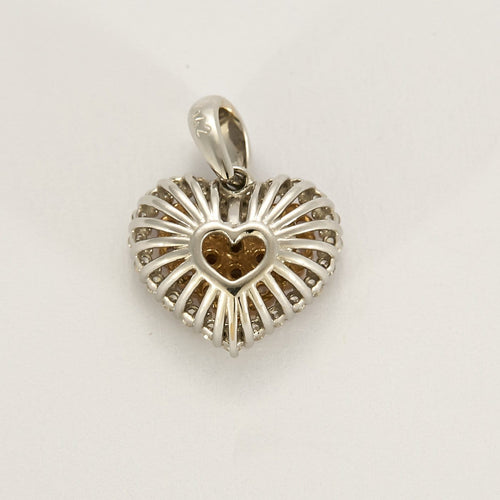 Pendentif Pendentif en or blanc et or jaune, diamants 58 Facettes B250621