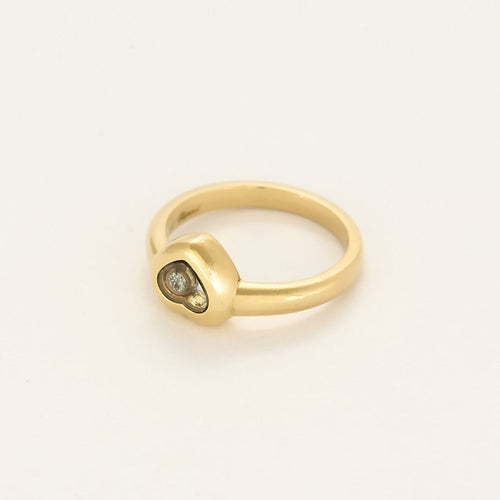 Bague 46.5 CHOPARD- Happy Diamonds - Bague en or jaune et diamant 58 Facettes B260054