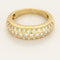 Bague 52 Cartier Étincelle - Bague jonc en or jaune et diamants 58 Facettes B250709