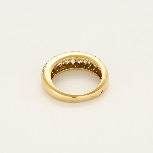 Bague 52 Cartier Étincelle - Bague jonc en or jaune et diamants 58 Facettes B250709
