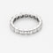 Bague 51 Alliance américaine - Bague en platine 950 et diamants 58 Facettes B260048