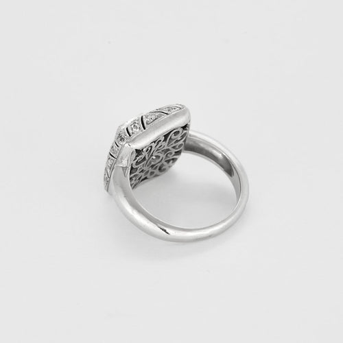Bague 50.5 Bague en or blanc et diamants 58 Facettes B260036