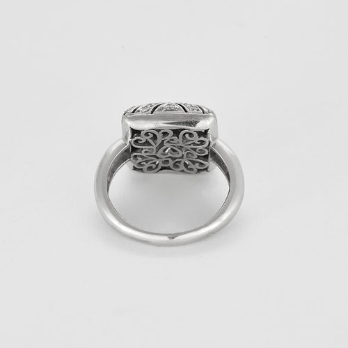 Bague 50.5 Bague en or blanc et diamants 58 Facettes B260036