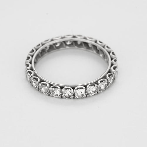 Bague 56 Bague en platine et diamants 58 Facettes B250712