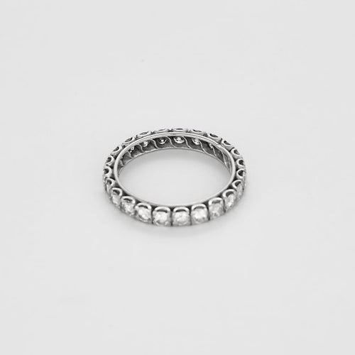 Bague 56 Bague en platine et diamants 58 Facettes B250712