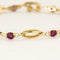 Bracelet Bracelet en or jaune ,rubis et diamants 58 Facettes B260107