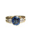 Bague 55 Bague en or jaune 18K sertie d’un saphir non chauffé et diamants 58 Facettes 237