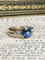 Bague 55 Bague en or jaune 18K sertie d’un saphir non chauffé et diamants 58 Facettes 237