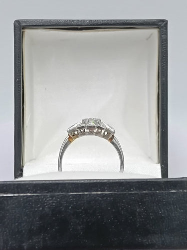 Bague 49 Bague Art déco en platine sertie de diamants 58 Facettes VALOIR/527