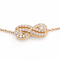 Bracelet Guérin - Bracelet en or rose 18 carats et diamants 58 Facettes Bracelet signé Guérin en or rose 18K et diamants
