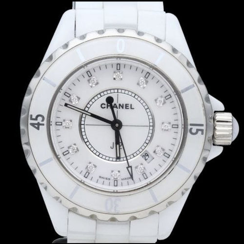 Montre Chanel J12 - Montre automatique en céramique blanche 33 mm 58 Facettes MT45943
