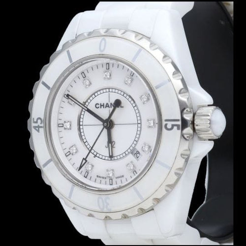 Montre Chanel J12 - Montre automatique en céramique blanche 33 mm 58 Facettes MT45943
