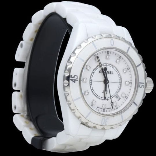 Montre Chanel J12 - Montre automatique en céramique blanche 33 mm 58 Facettes MT45943