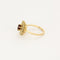Bague 54 Bague marguerite en or jaune 18K grenat et diamants 58 Facettes PAL32243