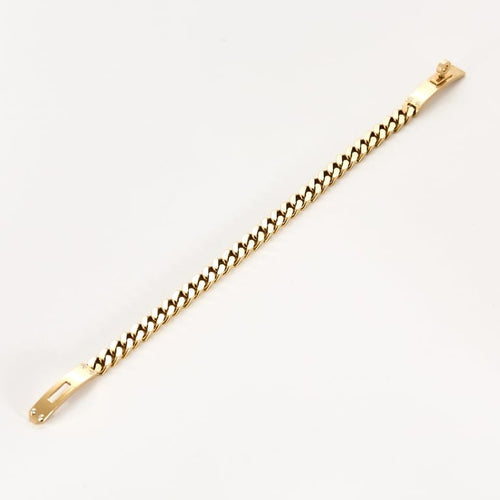 Bracelet Hermès Kelly - Bracelet gourmette en or rose 750 serti de diamants 58 Facettes LP1376/