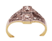 Bague 50 Art déco - Bague en platine et or 18 carats avec diamants 58 Facettes ring 35