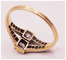 Bague 50 Art déco - Bague en platine et or 18 carats avec diamants 58 Facettes ring 35