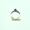 Bague 58.5 Bague en or jaune 18 carats avec cabochon rouge 58 Facettes 260099