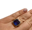 Bague 52 Bague en or jaune 18K avec saphir du Sri Lanka et perles (T52) 58 Facettes 250329