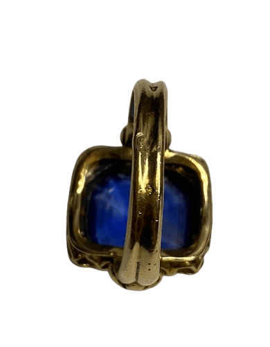 Bague 52 Bague en or jaune 18K avec saphir du Sri Lanka et perles (T52) 58 Facettes 250329