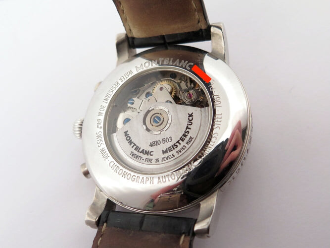 Montre montre MONTBLANC meisterstuck star gmt 7067 chronographe 42mm auto 58 Facettes 273348
