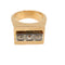 Bague 62 Chevalière - Bague en or 750 et platine avec diamants 58 Facettes 250301