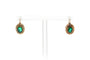 Boucles d'oreilles Napoléon III - Boucles d'oreilles en or jaune, perles et cristal 58 Facettes 23543