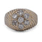 Bague 64 Bague vintage en or blanc 18 kt avec diamants 58 Facettes AN326 (00719)